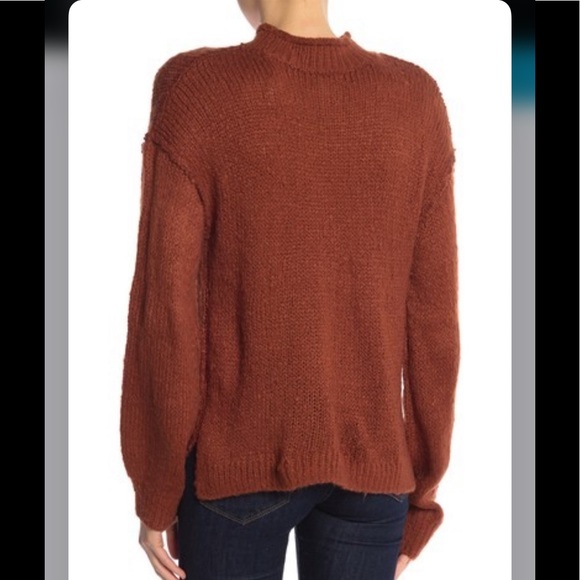 NWTs ABOUND Chunky Rust Mock Neck Knit Sweater - Picture 9 of 9